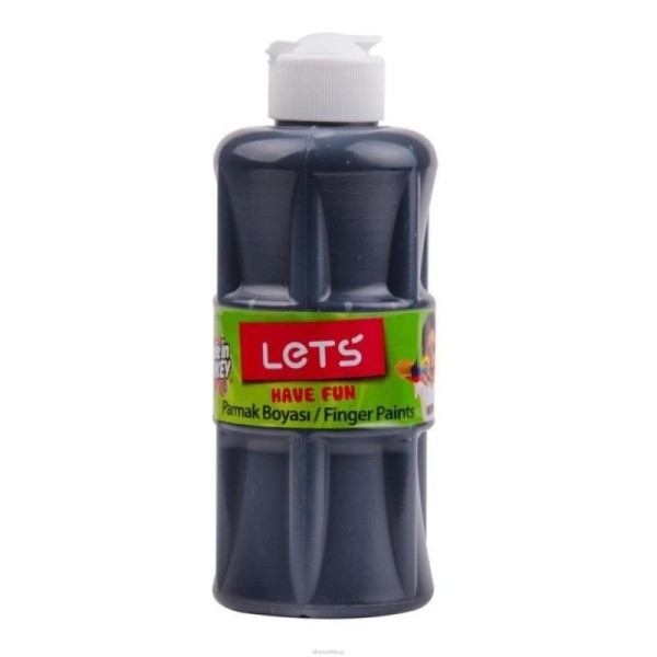 LETS PEINTURE A DOIGT 250ML COULEUR NOIR L-5609