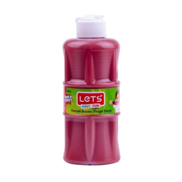 LETS PEINTURE A DOIGT 250ML COULEUR MARRON L-5608