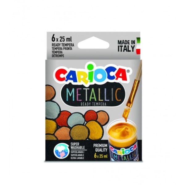 CARIOCA Gouache Metallic 25ml de 6