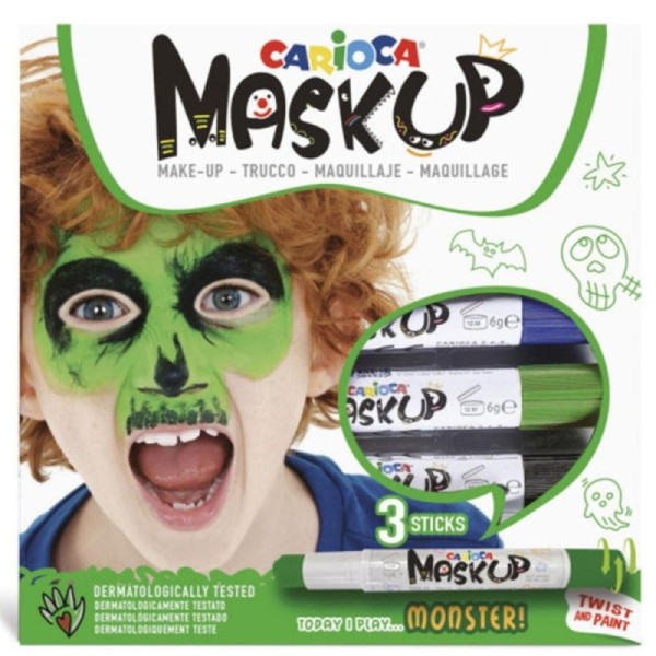 CARIOCA Maquillage Mask up Monstre de 3 - Jouet educatif