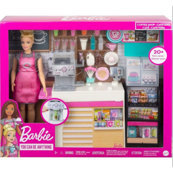 Poupée Barbie Coffee Shop Playset MTGMW03