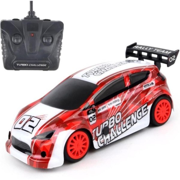 R/c 1/28 rallye 27mhz -  rouge et blanc  99316