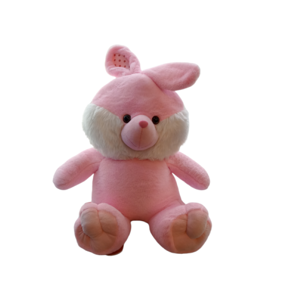 PELUCHE LAPIN ROSE 70CM PL570