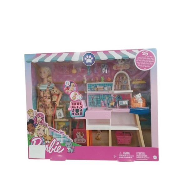 Coffret barbie et son animalerie MTGRG90