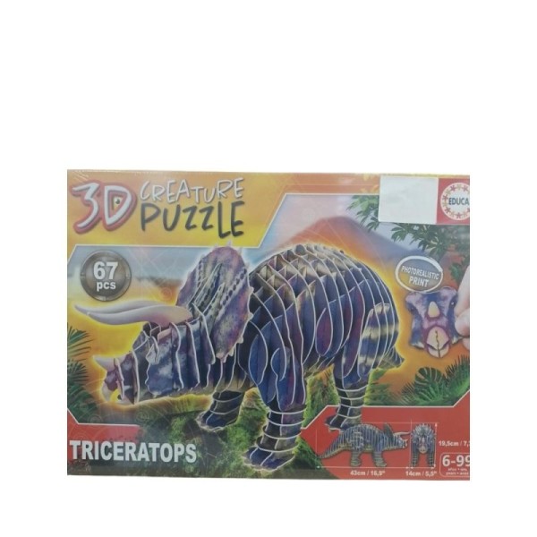 Puzzle 3D Triceratops 19183