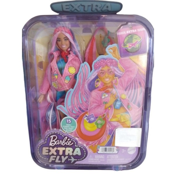 Barbie Extra Fly Doll with Desert-Themed Travel Clothes & Accessories