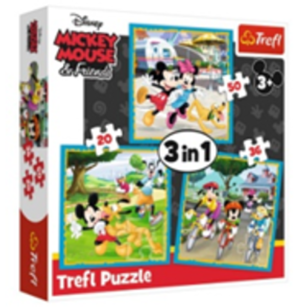 Puzzle 3en1 Mickey 34846