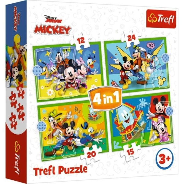 Puzzle 4w1 Disney Mickey Mouse 34616