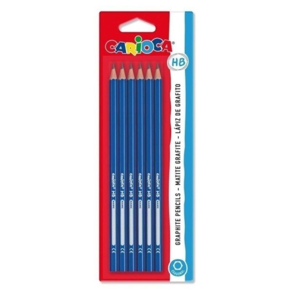 Crayon noir HB blister de 6   42799