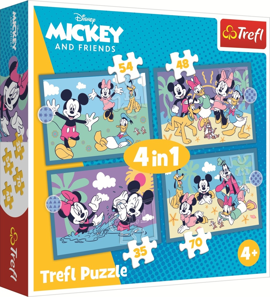 [1650568743] Puzzle 4en1 Mickey  Mouse 34669