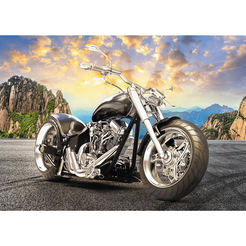 [1650568756] Puzzle 500 Black motorcykle 37384