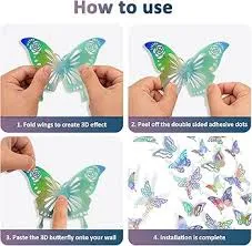 [1650568660] 3D butterfly décoration BM110