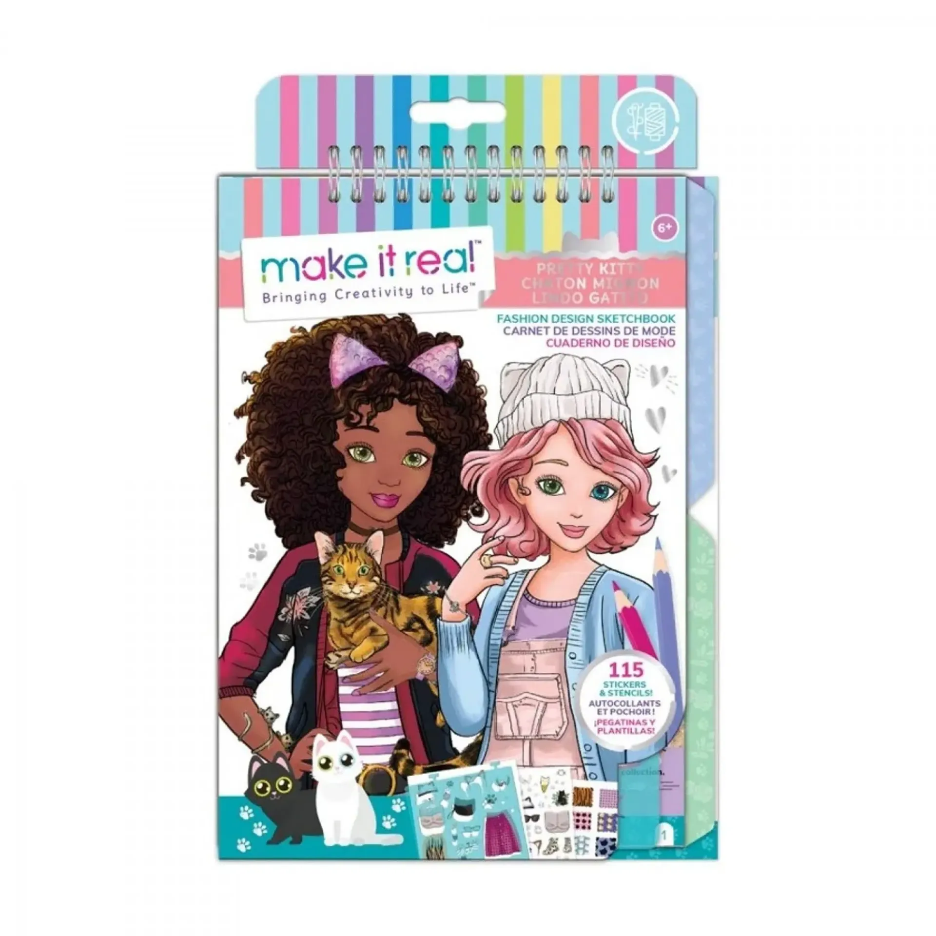 Fashion Design Sketchbook  Pretty kitty 3204
