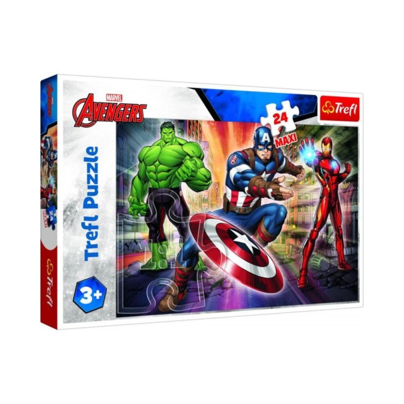PUZZLE 24 MAXI MARVEL IN THE WORLD OF AVENGERS 14321