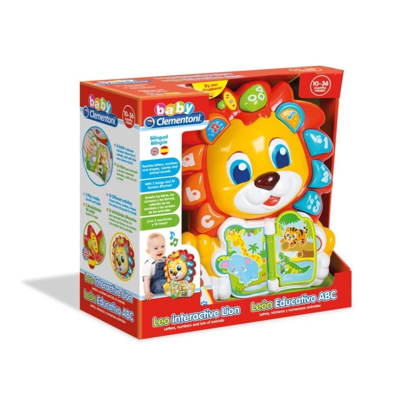 Lion éducatif ABC Multicolore Unique Clementoni 61830