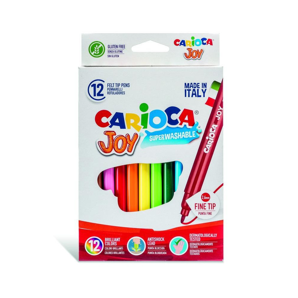 Carioca Feutre de 12 joy - Jouet Educatif