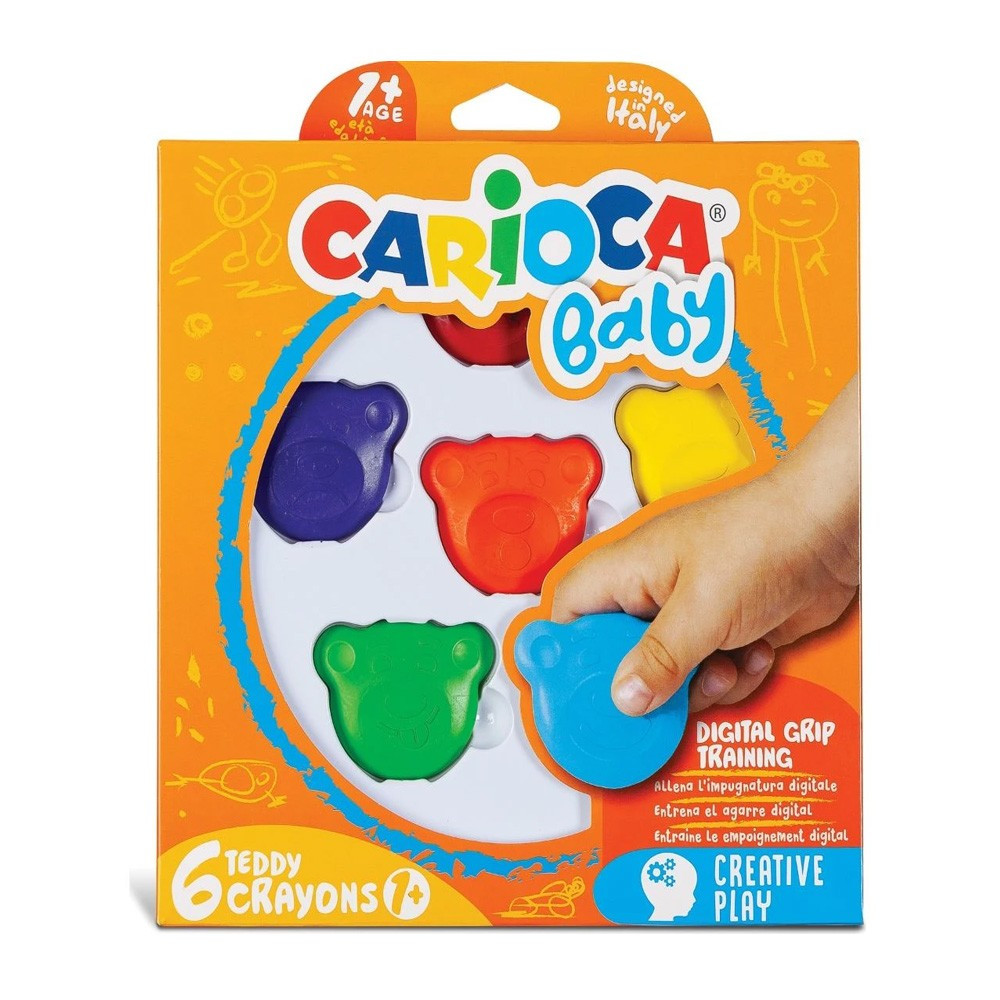 CARIOCA Crayon de Couleur de 6 piéces - Jouet Educatif