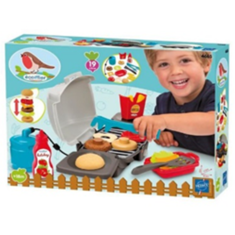 [1650554602] Jeu d’imitation jardin Barbecue à burgers Ecoiffier 4665