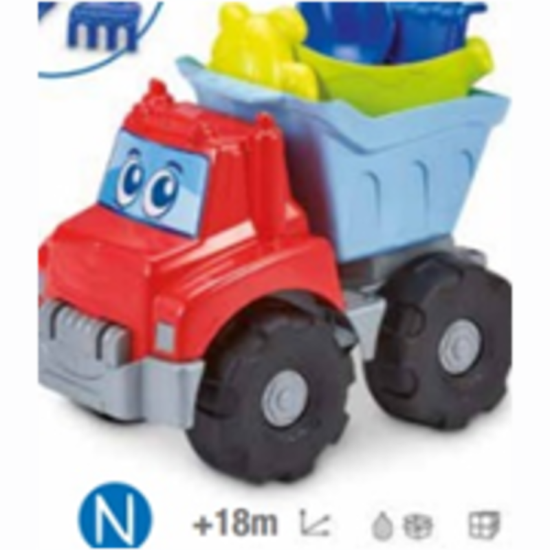 [1650555508] Camion plage garni 33 cm 519