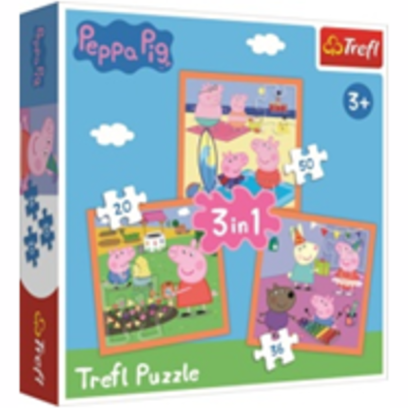 puzzle 3en1peppa pig 34849