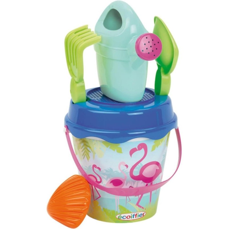 [1650555716] BOX Seau 15 cm Flamant / Jungle garni 258085
