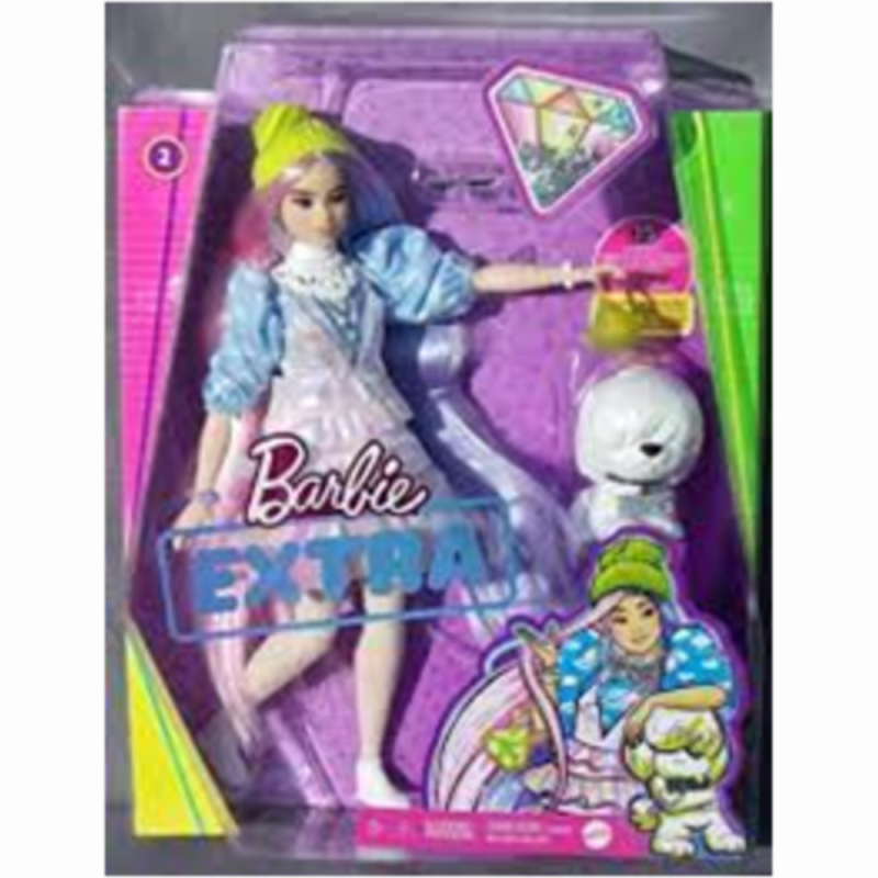 [1650556427] Barbie extra aux cheveux roses et bleus MTGVR05