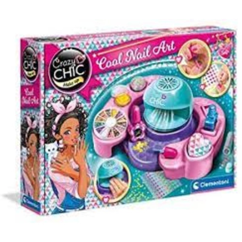 Coffret manucure Crazy Chic cool nail art Clementoni 18599