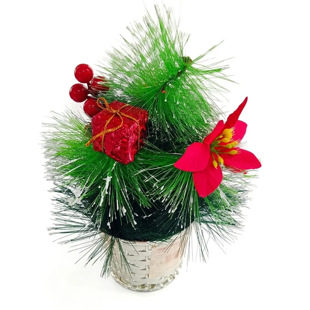 [1650557354] Sapin avec décor Rouge
