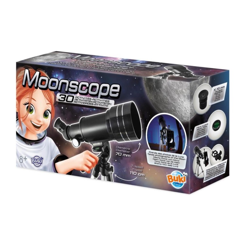 [1650557471] Télescope Lunaire Enfant Buki TS009B 30 activités