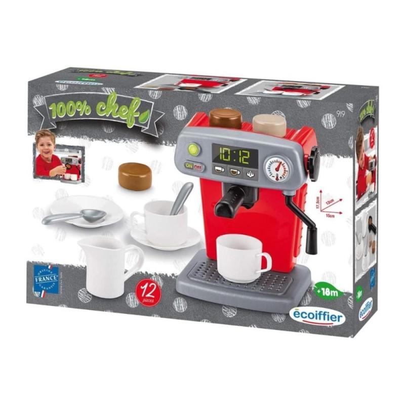 [1650558459] Ecoiffier 919 - Percolateur Machine à Café pour enfants avec accessoir