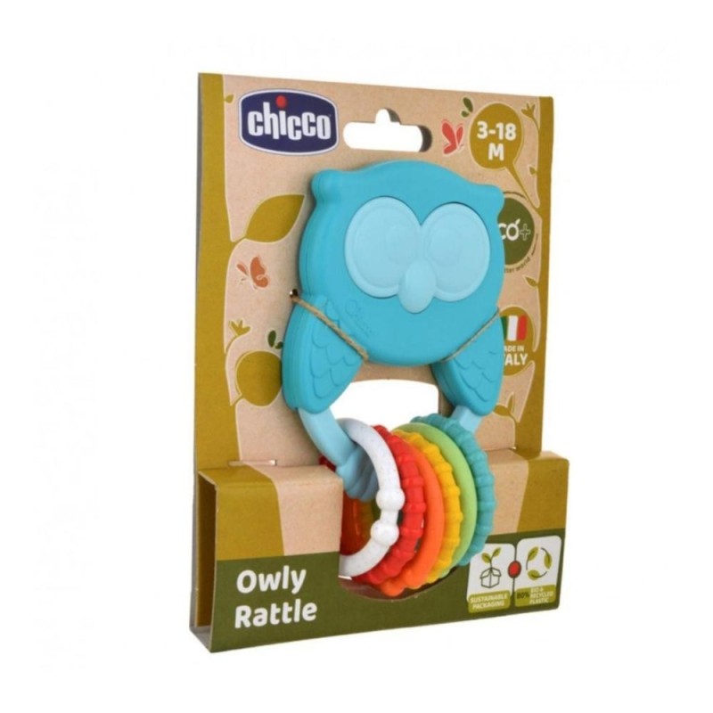 Jouet Bébé Hochet Hibou ECO+ Chicco 10494 Owly rattle