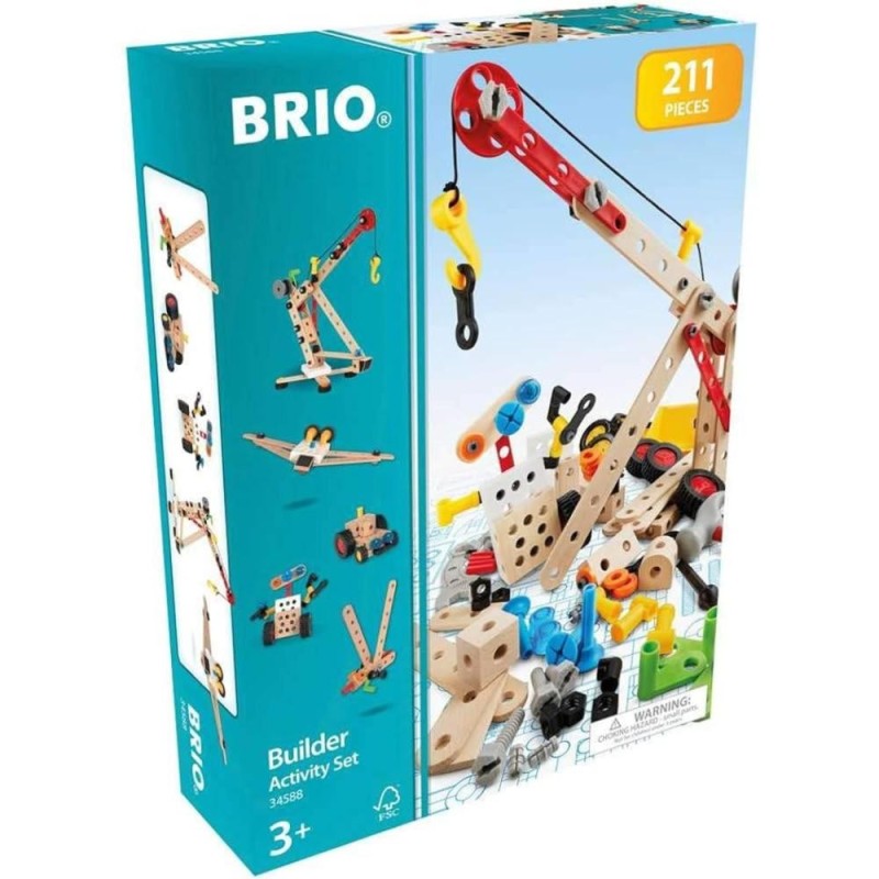 BRIO Builder 34588 – Coffret Construction STEM 211 Pièces