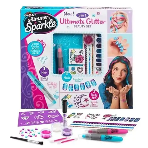 Shimmer 'n Sparkle - 3 in 1 Ultimate Glitter Beauty Set Craz_65501