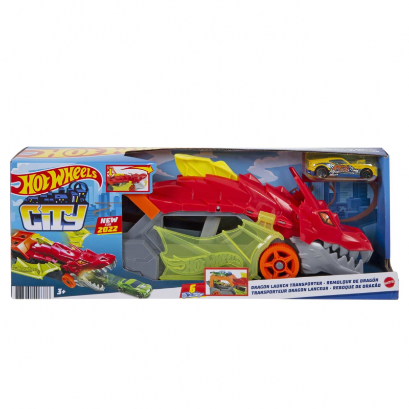 Hot Wheelsà¢â‚¬â€œ Transporteur Dragon 2-en-1 MTGTK42