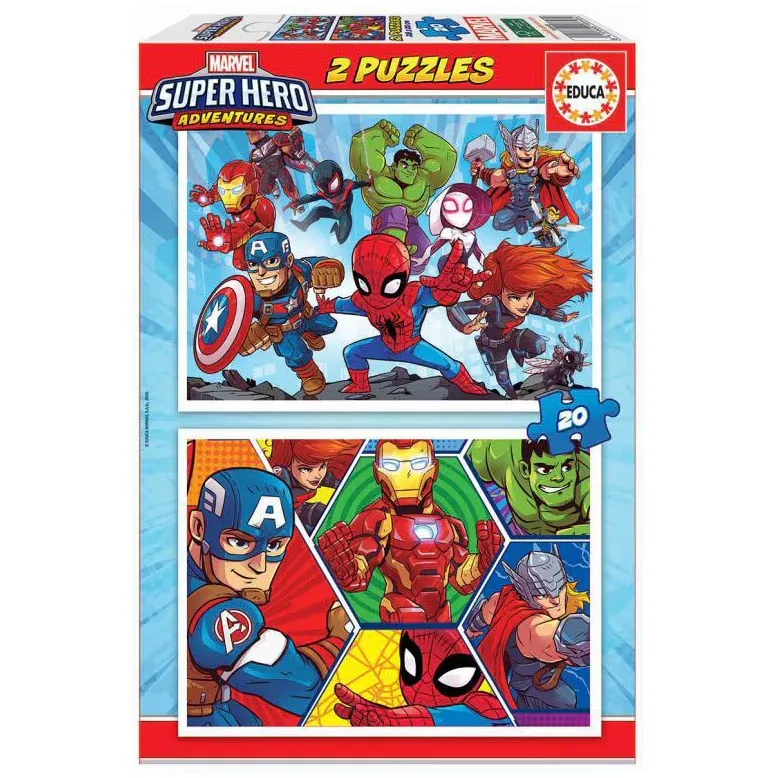 Puzzles 2IN1 MEMOS SUPER HEROS 93333