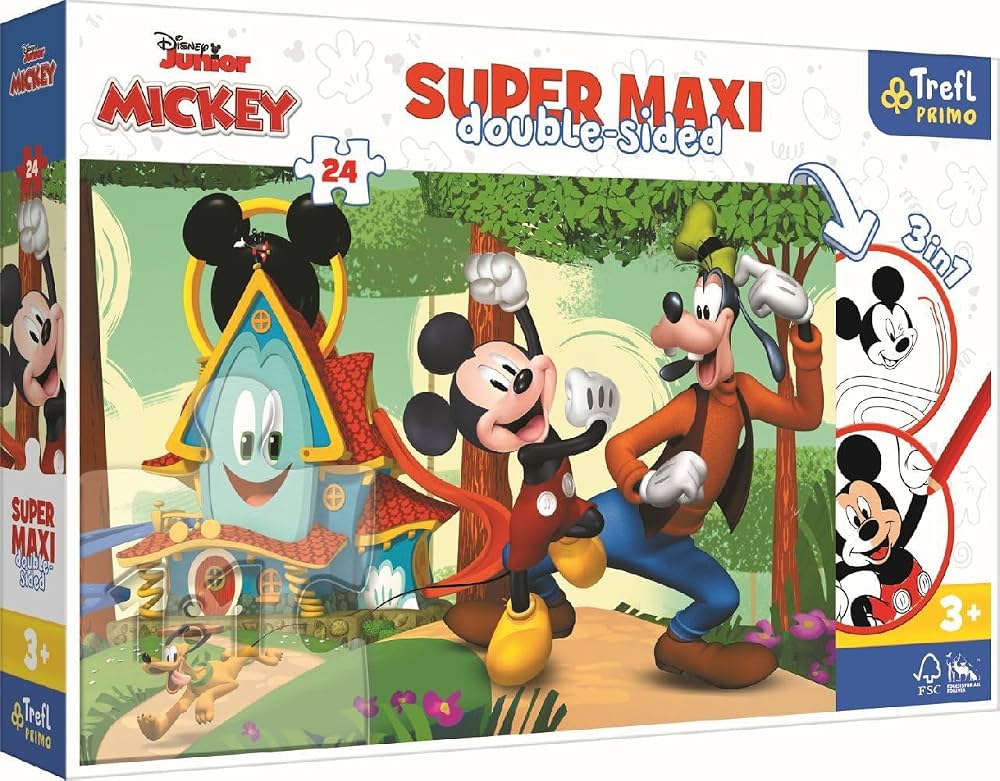 Puzzles 24 SUPER MAXI Disney Mickey Mouse Funhouse 41012