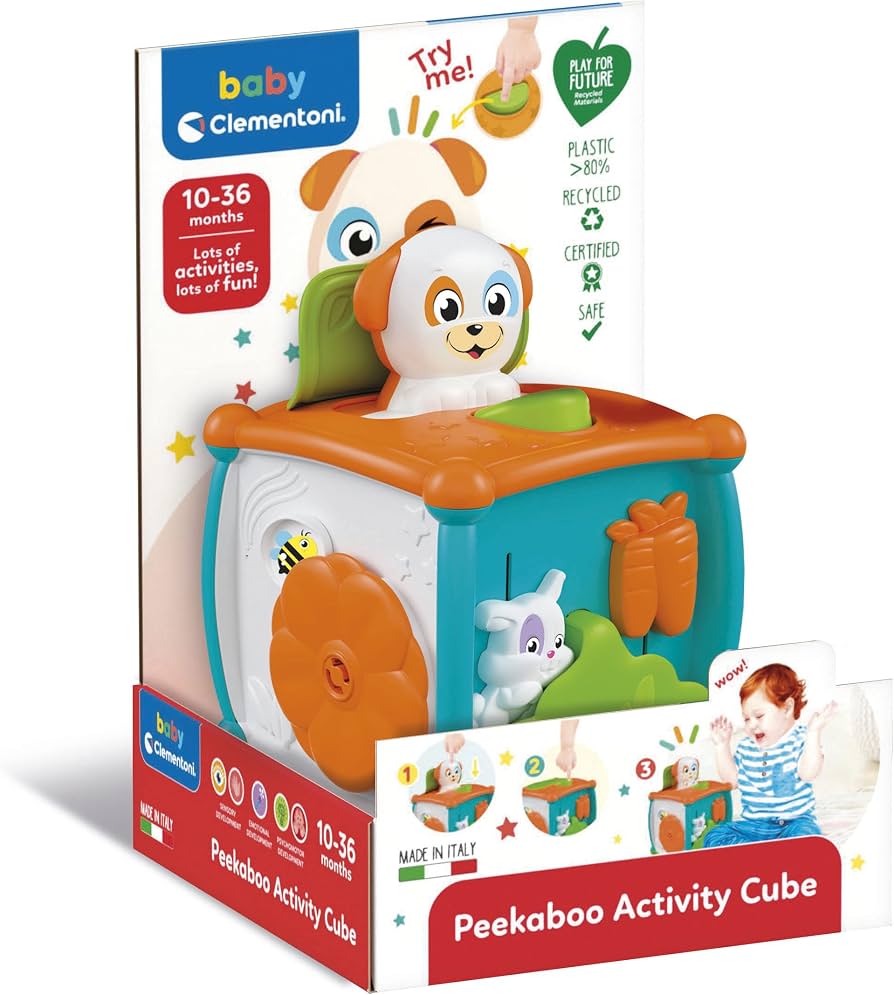 [1650561803] Peek a boo cubes d'activite de bebe jeu de coucou 17672