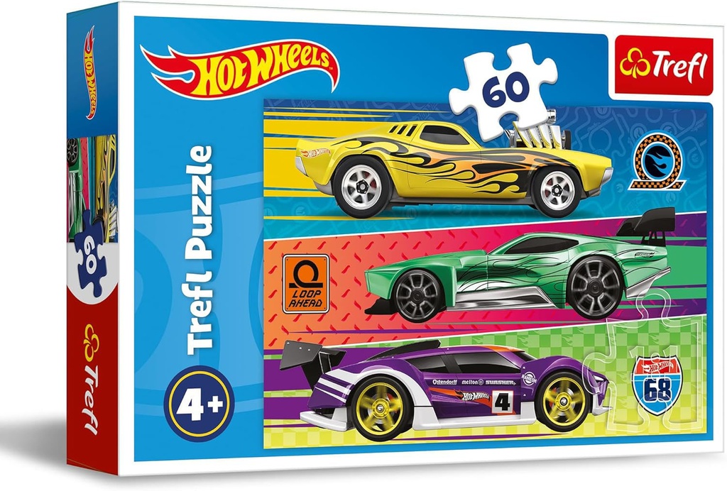 Puzzles 60 Mattel Hot Wheels 17389
