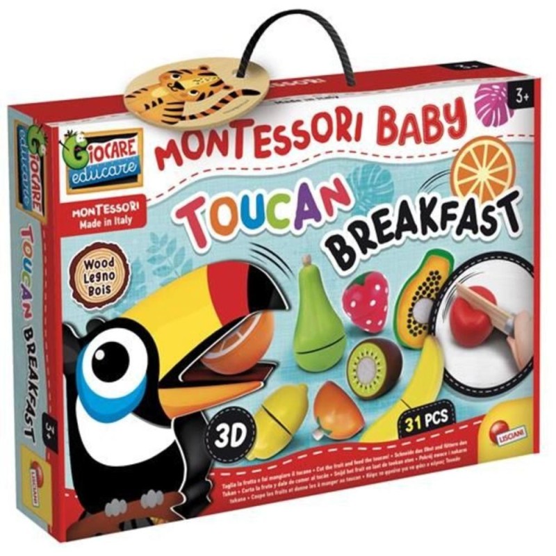 [1650562234] Montessori Baby coupe les fruits au Toucan 3D 98378