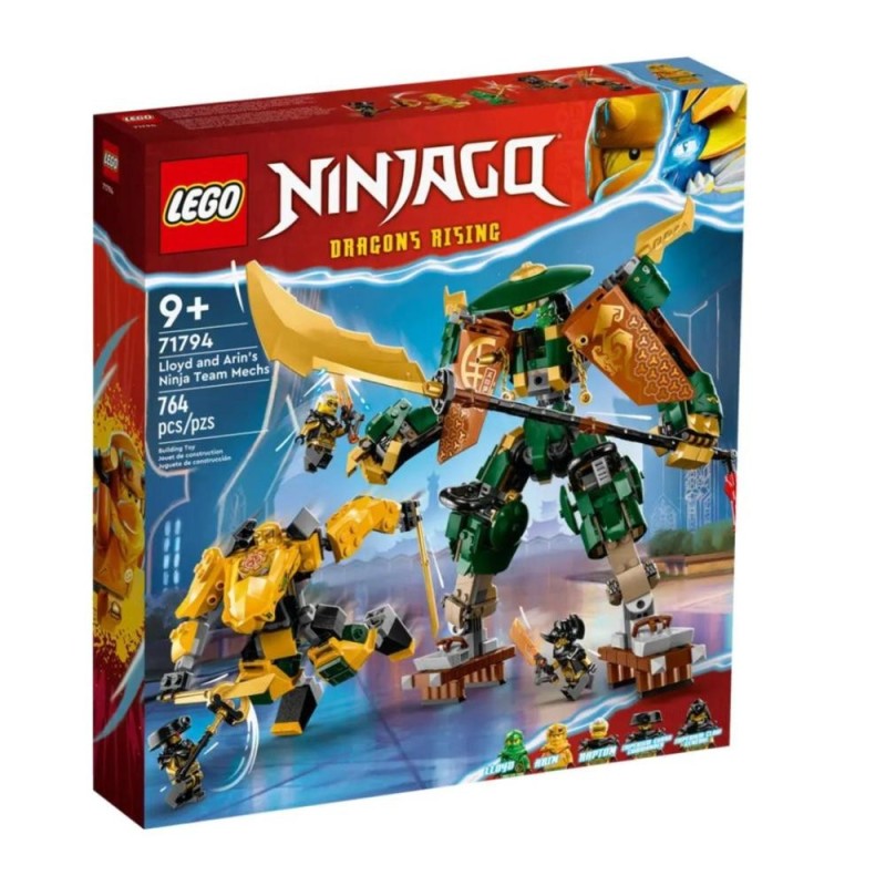 [1650562281] Jouet Ninja LEGO 71794 Ninjago Robots de Lloyd et Arin