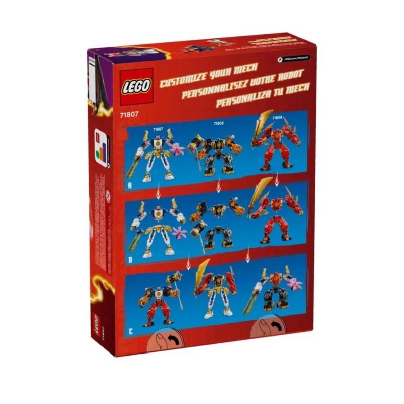 [1650562623] Jouet articulé LEGO NINJAGO 71807 Robot élémentaire de Sora