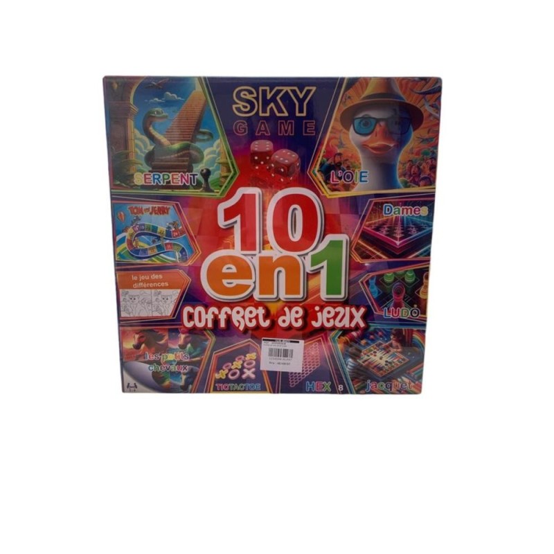 [1650562648] Coffret de jeux 10 en 1 sky
