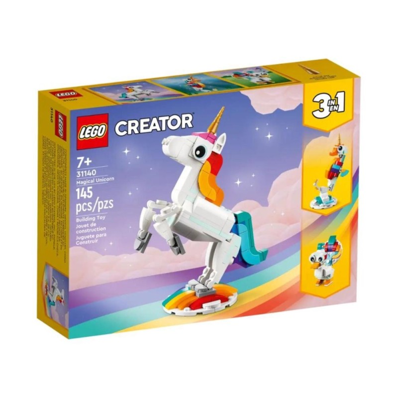 [1650562737] Jouet de construction LEGO Creator 31140 Licorne Magique 3-en-1