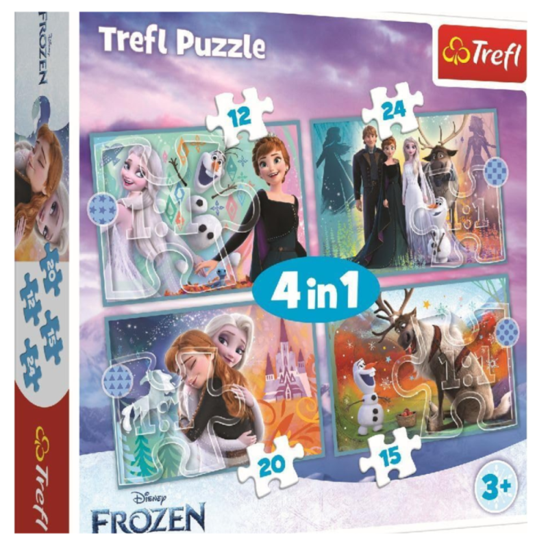 [1650563093] Puzzles 4in1 FROZEN 2 34381