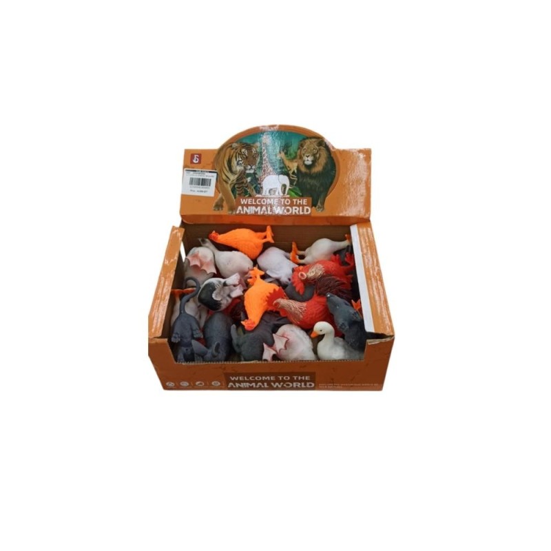 [1650563254] set animaux en presentoir 28 pcs BS1