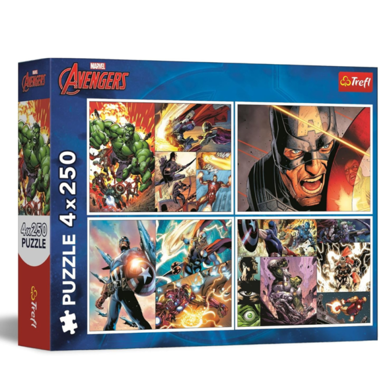 Puzzles 4x250 Disney Marvel The Avengers 13309