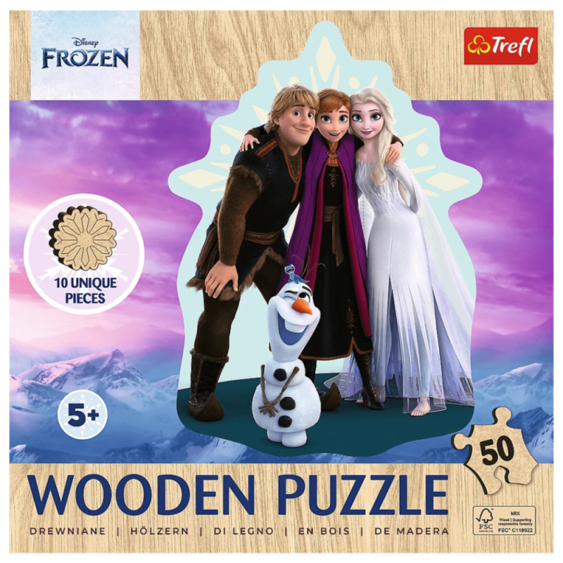 [1650564139] Puzzles 50 Wooden Contour Puzzle Disney Frozen 2 20283
