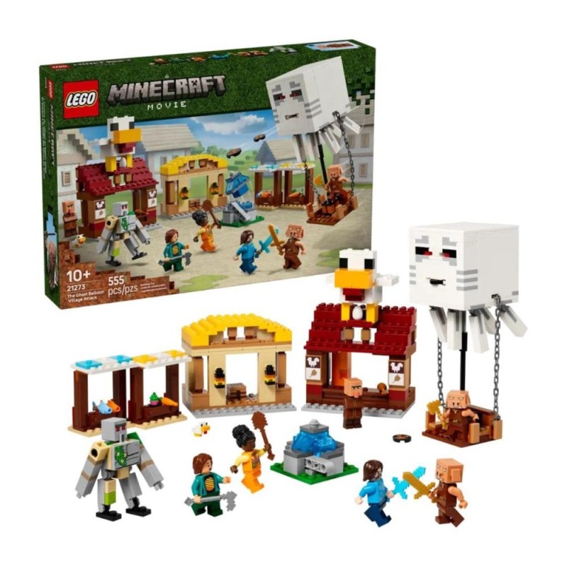 LEGO Minecraft 21273 Les Ghasts à l’Attaque du Village