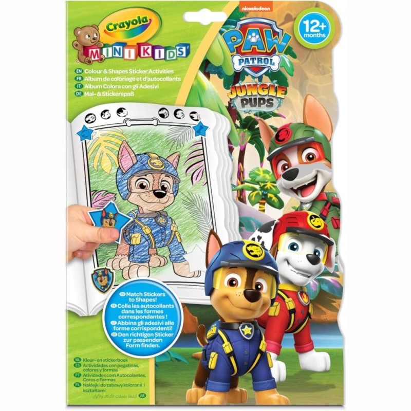 MK Paw Patrol Colour and Shapes Activity Book 81 1373G