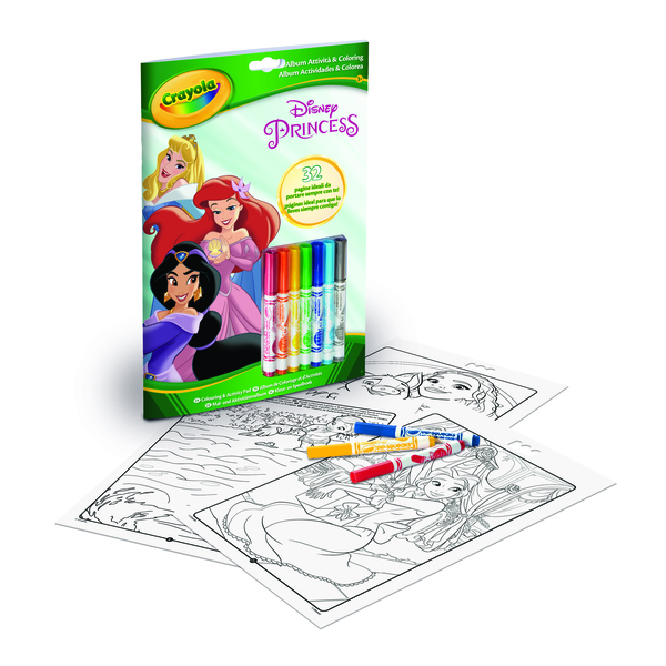 Livre d'activités et de coloriage Crayola Princesses Disney